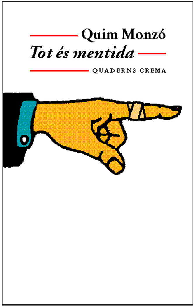 Tot és mentida, de Monzó, Quim | portada del libro