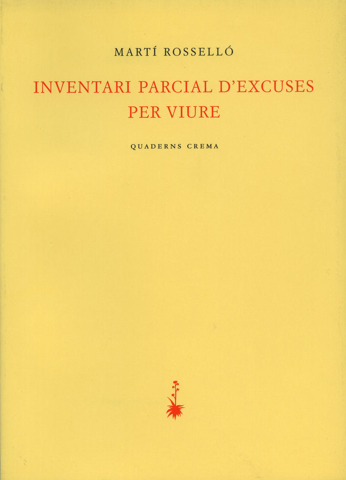 Inventari parcial d'excuses per viure, de Rosselló, Martí | portada del libro