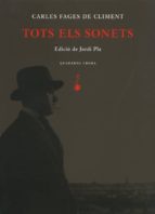 TOTS ELS SONETS P-52, de Carles Fages de Climent | portada del libro