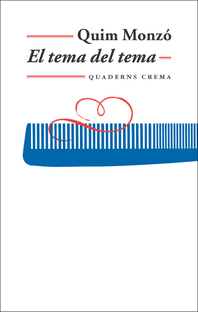 El tema del tema, de Monzó Gómez, Quim | portada del libro