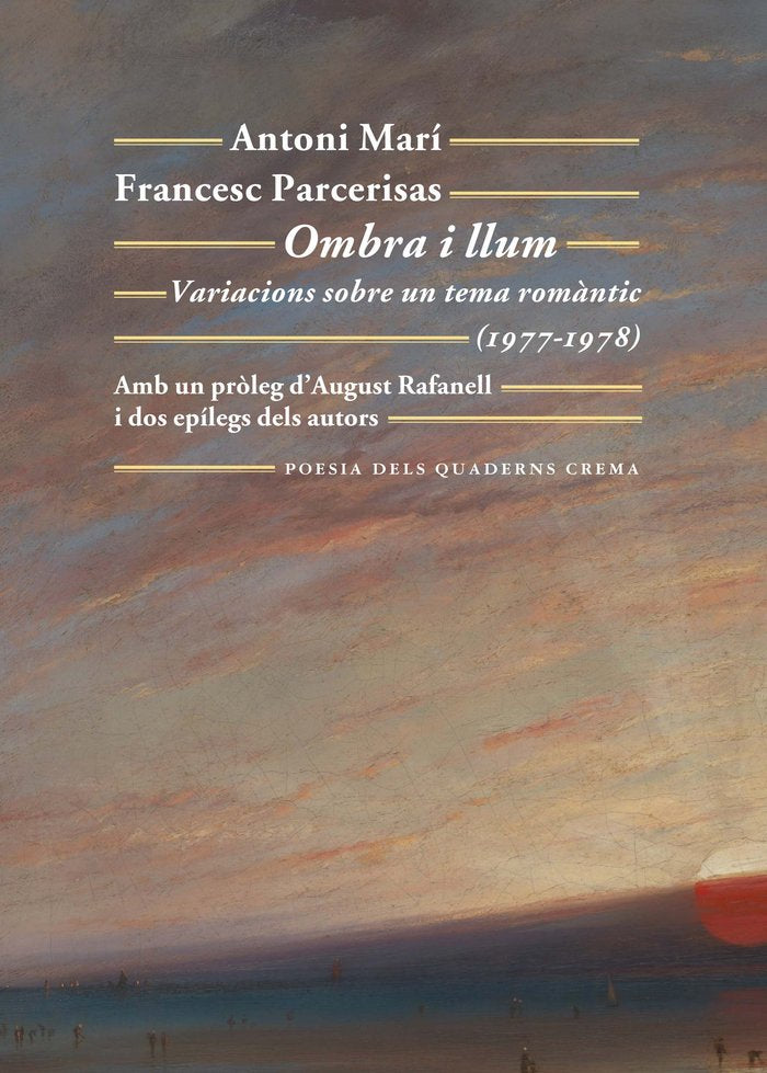 Ombra i llum, de Parcerisas Vázquez, Francesc | portada del libro