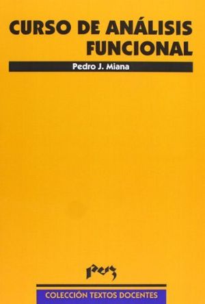 Curso de Análisis Funcional, de Miana Sanz | portada del libro