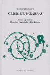Crisis de palabras, de Blanchard, Daniel | portada del libro