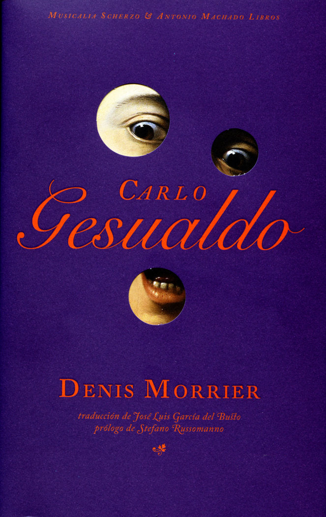 CARLO GESUALDO, de DENIS MORRIER | portada del libro