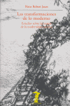 Las transformaciones de lo moderno, de Jauss, Hans Robert | portada del libro