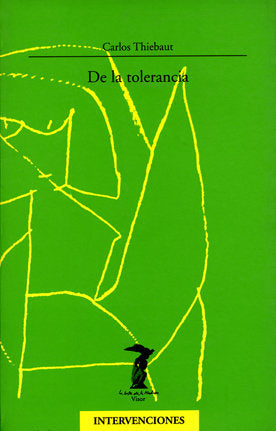 De la tolerancia, de Thiebaut, Carlos | portada del libro