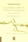 La polémica sobre la ôCrítica de la razón puraö, de Kant, Immanuel | portada del libro