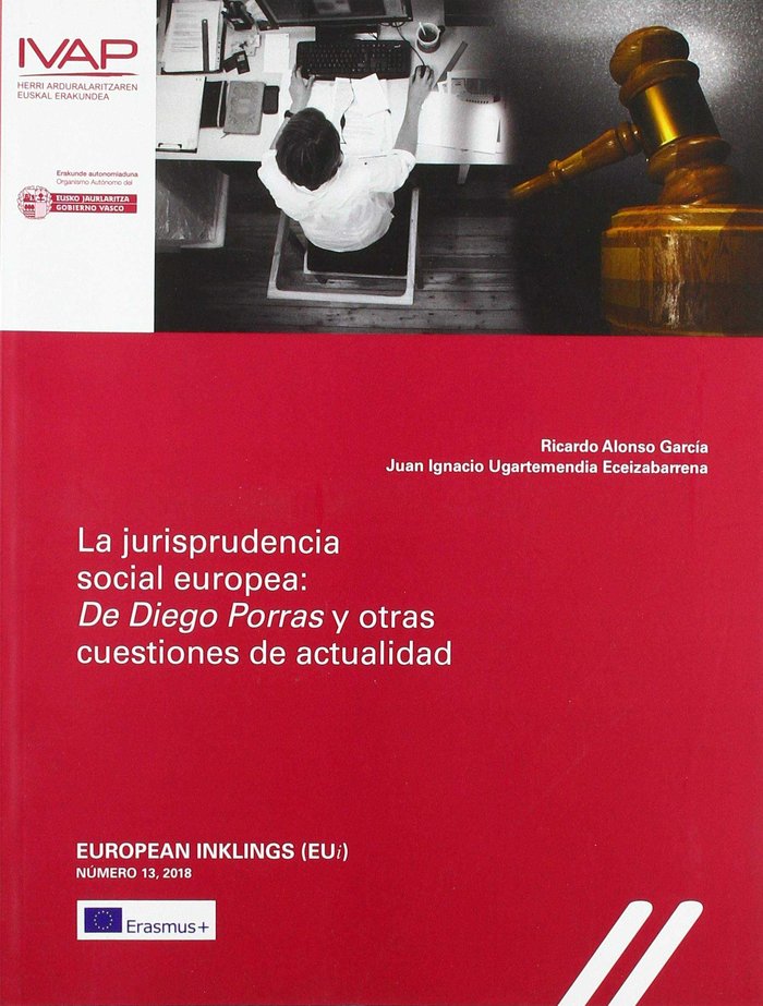 La jurisprudencia social europea: De Diego Porras y otras cuestiones de actualidad | portada del libro