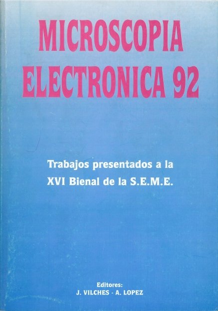 Microscop¡a electrónica 92, de AA.VV. | portada del libro