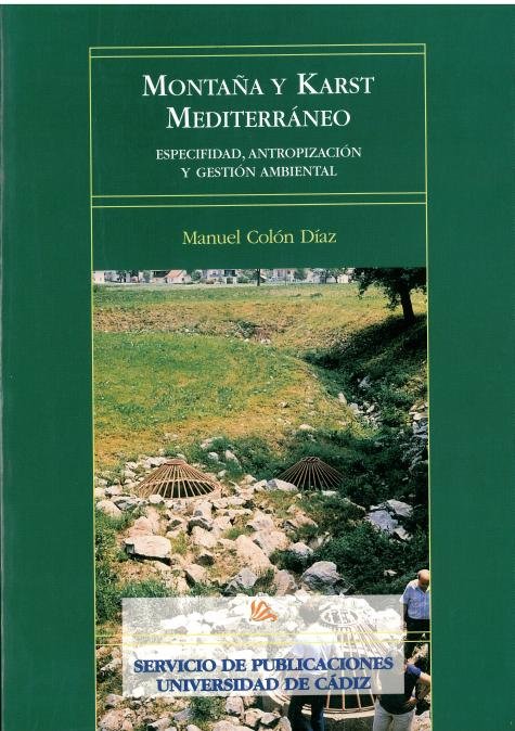 MONTAÑA Y KARST MEDITERRANEO, de COLON DIAZ | portada del libro