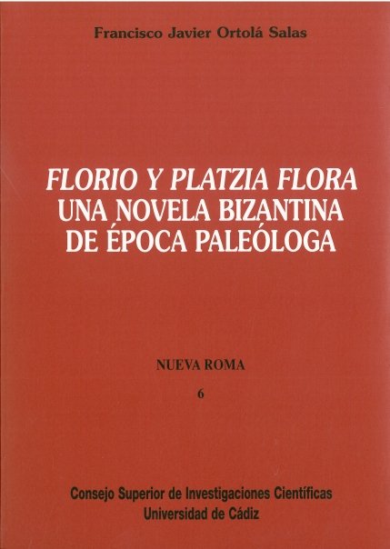 FLORIO Y PLATZIA, de ORTOLA SALAS, FRANCISCO JAVIER | portada del libro