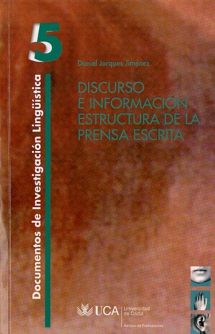 Discurso e información., de JORQUES JIMENEZ | portada del libro