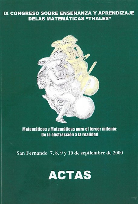 IX Congreso sobre enseñanza y aprendizaje de las matemáticas (Thales), de AA.VV. | portada del libro