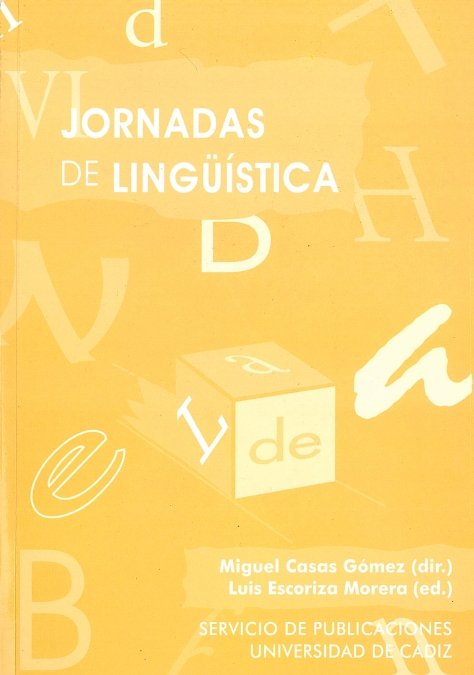 Jornadas de lingü¡stica, VI, de CASAS GOMEZ | portada del libro