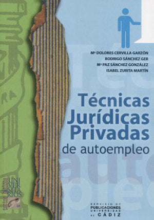 TECNICAS JURIDICAS PRIVADAS DE AUTOEMPLEO, de CERVILLA GARZON | portada del libro