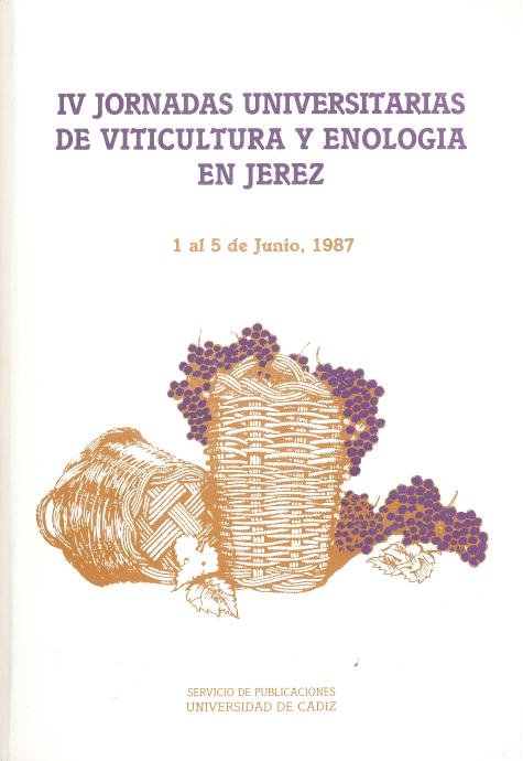 IV Jornadas universitarias de viticultura y enolog¡a en Jerez, de BETHENCOURT, M. | portada del libro