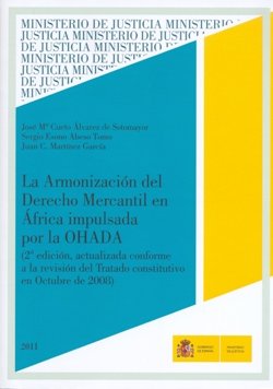 Armonización del derecho mercantil en áfrica impulsada por la ohada, de Ministerio de Justicia | portada del libro