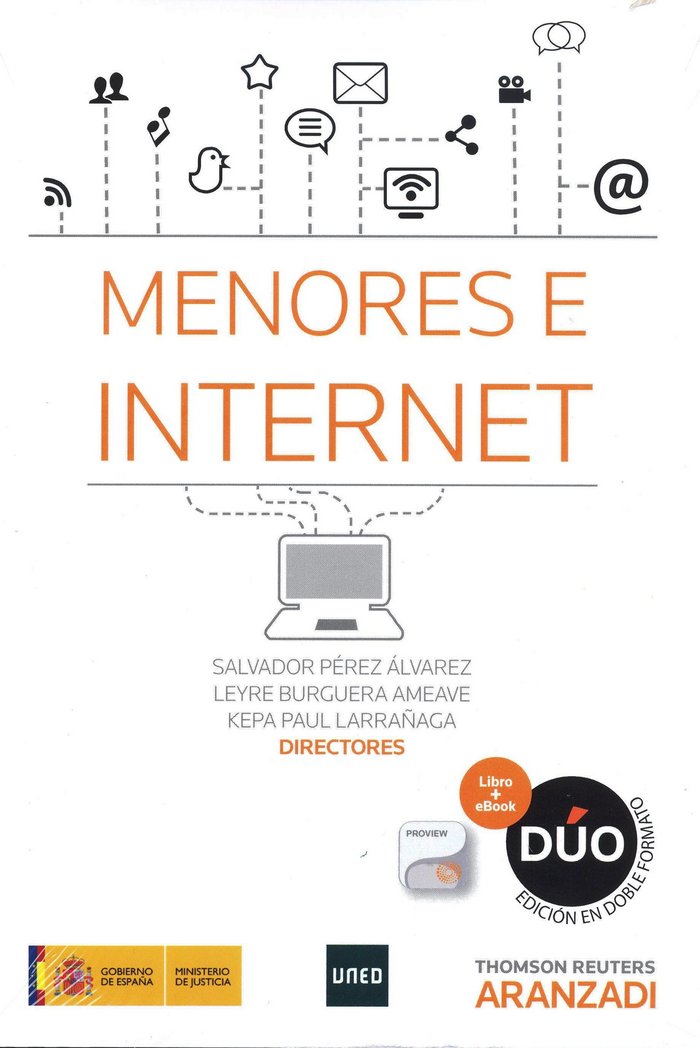 Menores e internet, de Ministerio de Justicia | portada del libro