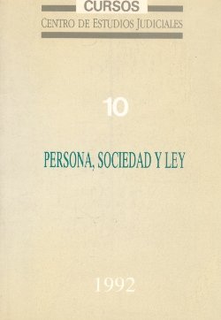 Persona, sociedad y ley, de MINISTERIO DE JUSTICIA | portada del libro