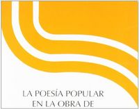 POESIA POPULAR EN LA OBRA DE JUAN RAMON JIMENEZ, de LOPEZ MARTINEZ | portada del libro