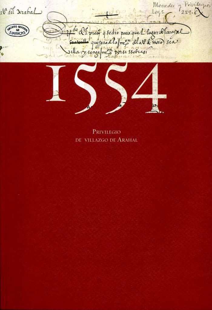 1554, Privilegio de Villazgo de Arahal, de García Fernández, Manuel | portada del libro