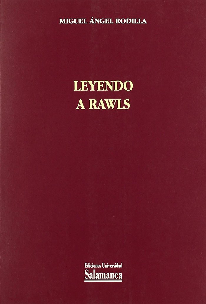 Leyendo a Rawls, de Rodilla González | portada del libro