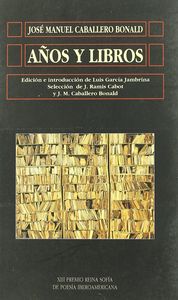 Años y libros, de Caballero Bonald | portada del libro