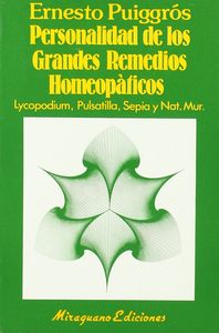 Personalidad de los Grandes Remedios Homeopáticos, de Puiggrós, Ernesto | portada del libro
