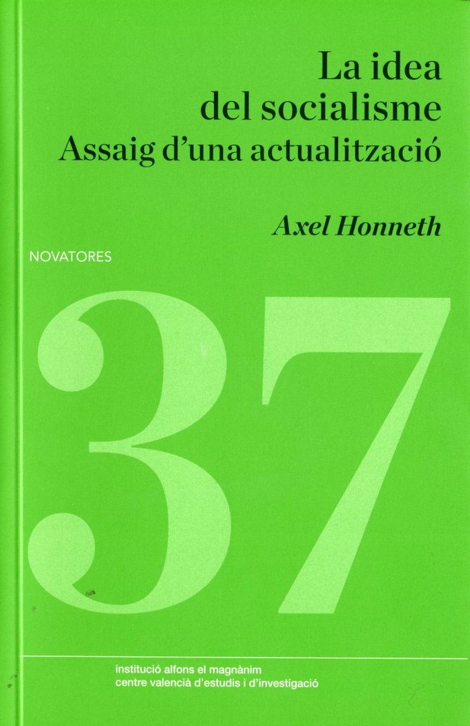 La idea del socialisme, de Honneth | portada del libro