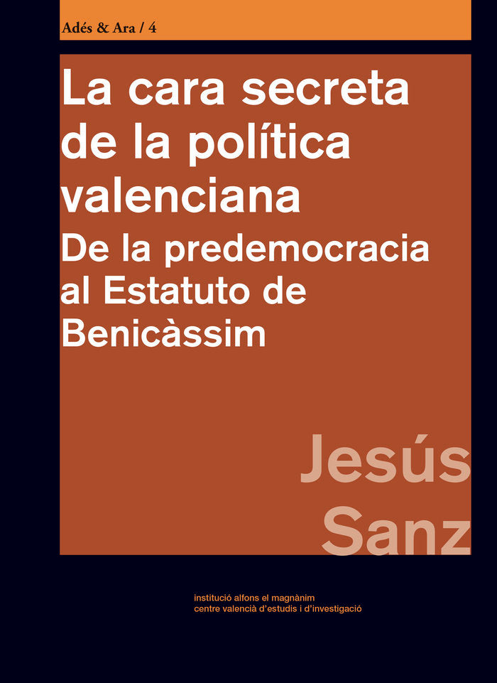 La cara secreta de la política valenciana, de Sanz Díaz | portada del libro