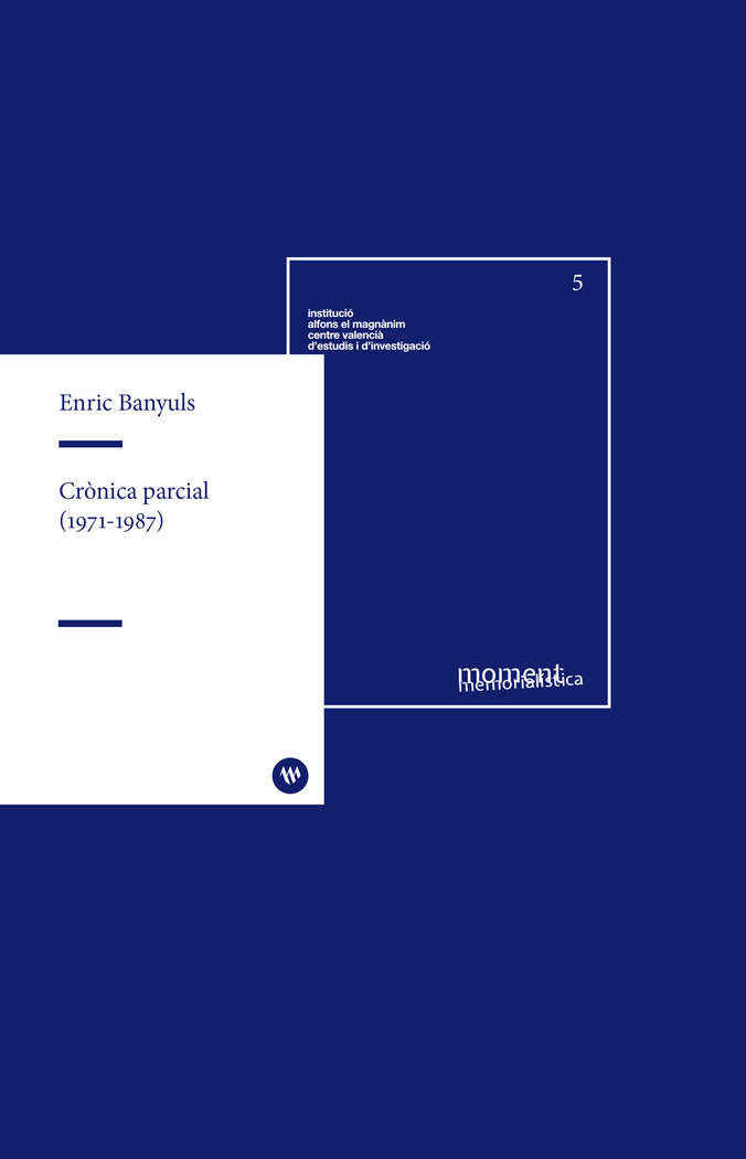 Crònica parcial (1971-1987), de Banyuls Jiménez | portada del libro