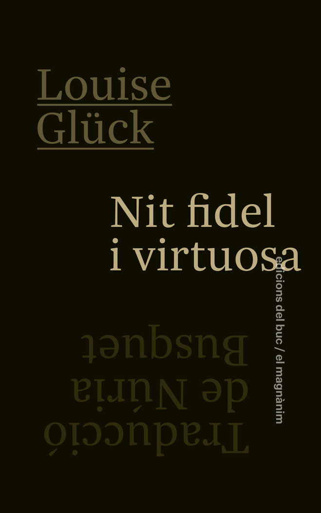 NIT FIDEL I VIRTUOSA, de GLÜCK | portada del libro