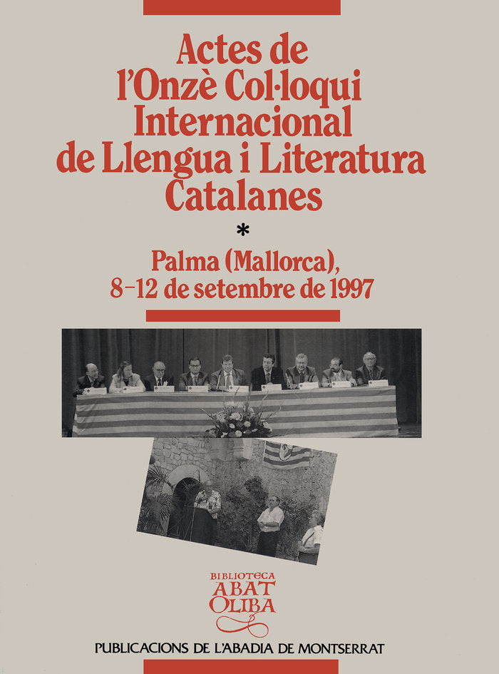 ACTES DE L'ONZE COL·LOQUI INTERNACIONAL DE LLENGUA, de AA.VV. | portada del libro