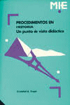 Procedimientos en historia, de Trepat Carbonell, Cristòfol-A. | portada del libro