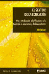 El sentido de la educación, de Carr, David | portada del libro