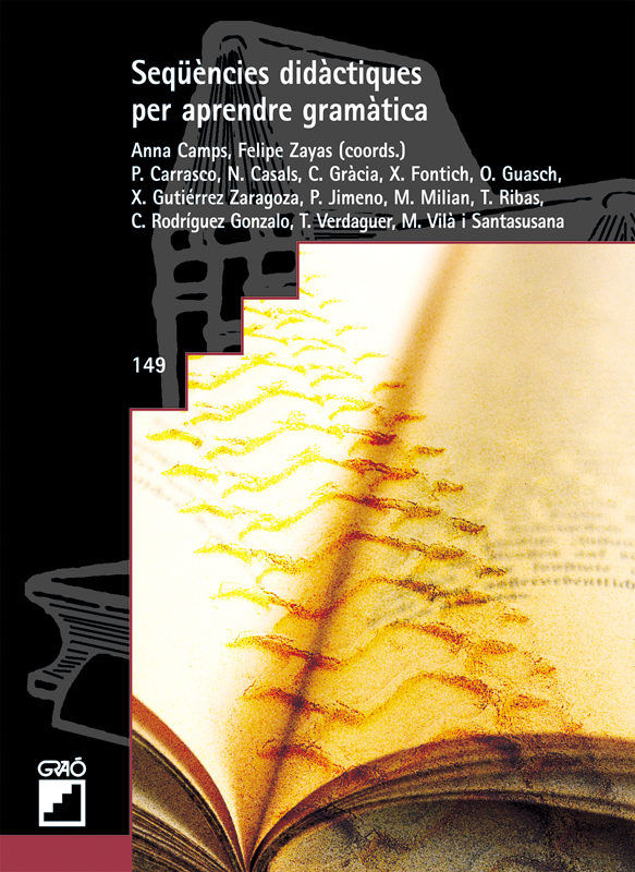 Seqüències didàctiques per aprendre gramàtica, de Camps Mundó, Anna | portada del libro
