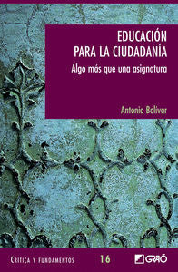 Educación para la ciudadanía, de Bolívar Botia, Antonio | portada del libro