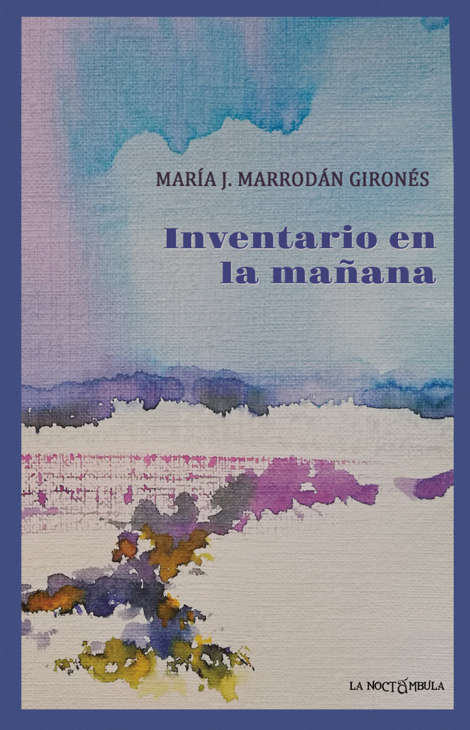 Inventario en la mañana, de Marrodán Gironés | portada del libro