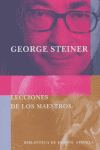 Lecciones de los maestros, de STEINER | portada del libro