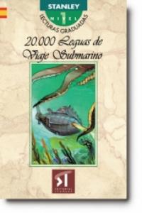 Lecturas graduadas Nivel 1 - 20.000 Leguas viaje submarino, de Rosset Cardenal | portada del libro