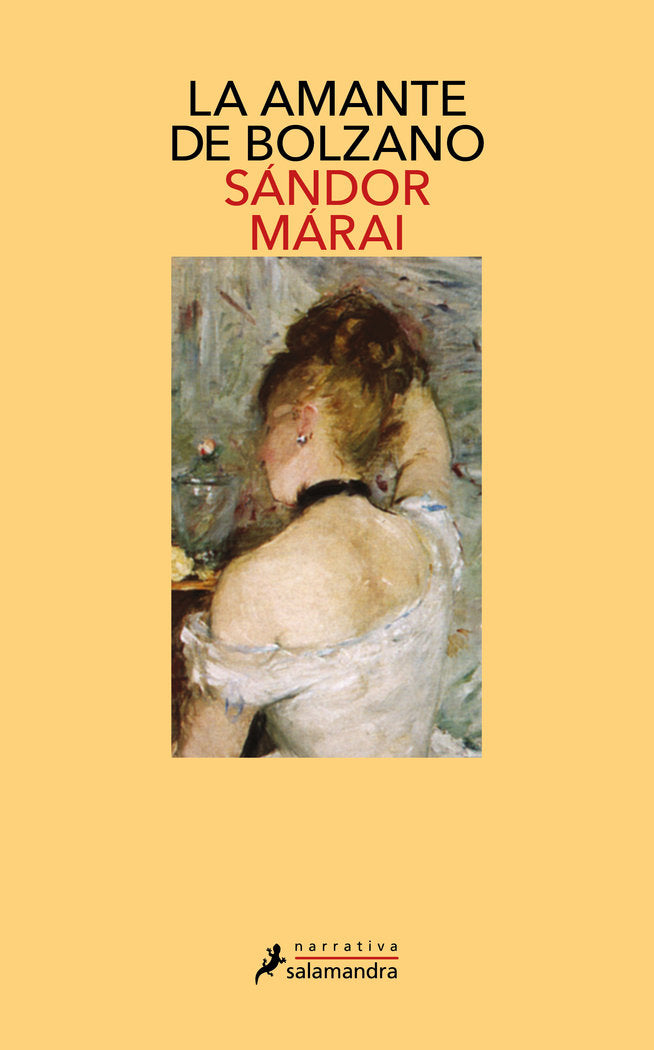 La amante de Bolzano, de Márai | portada del libro