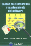 CALIDAD DESARROLLO MANTENIMIENTO SOFTWARE, de PIATTINI#GARCIA | portada del libro