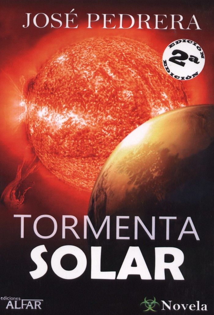 Tormenta solar, de Pedrera Murciano, José | portada del libro
