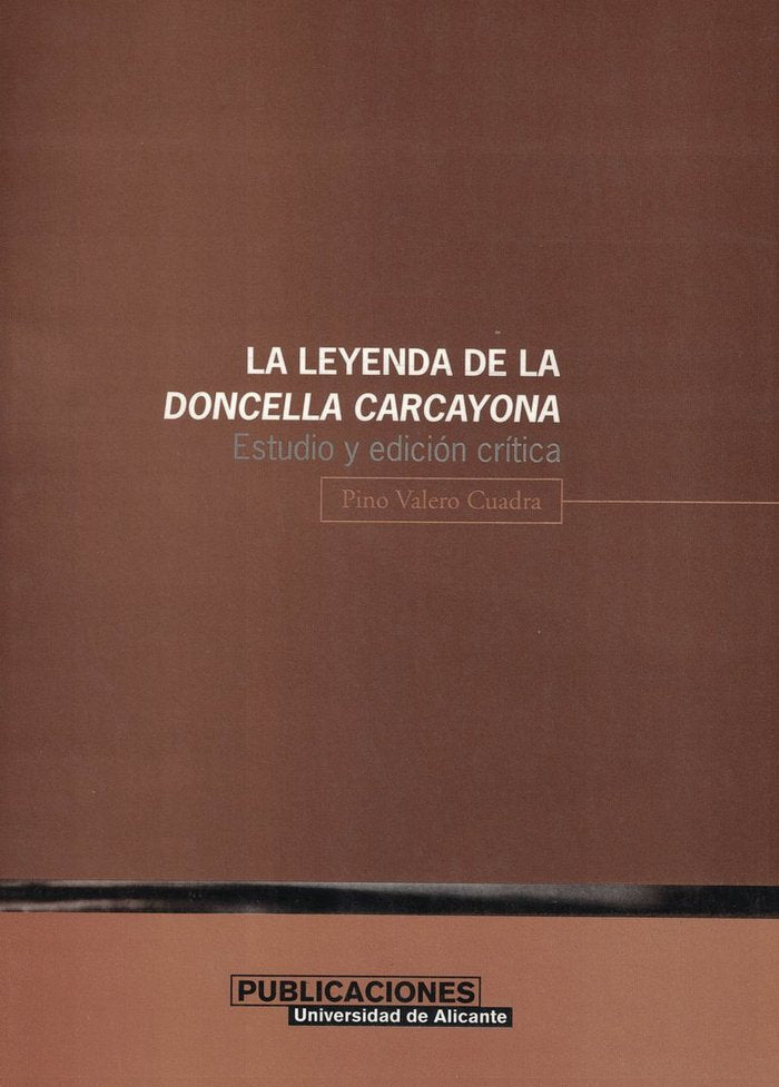 La leyenda de la doncella Carcayona, de Valero Cuadra | portada del libro