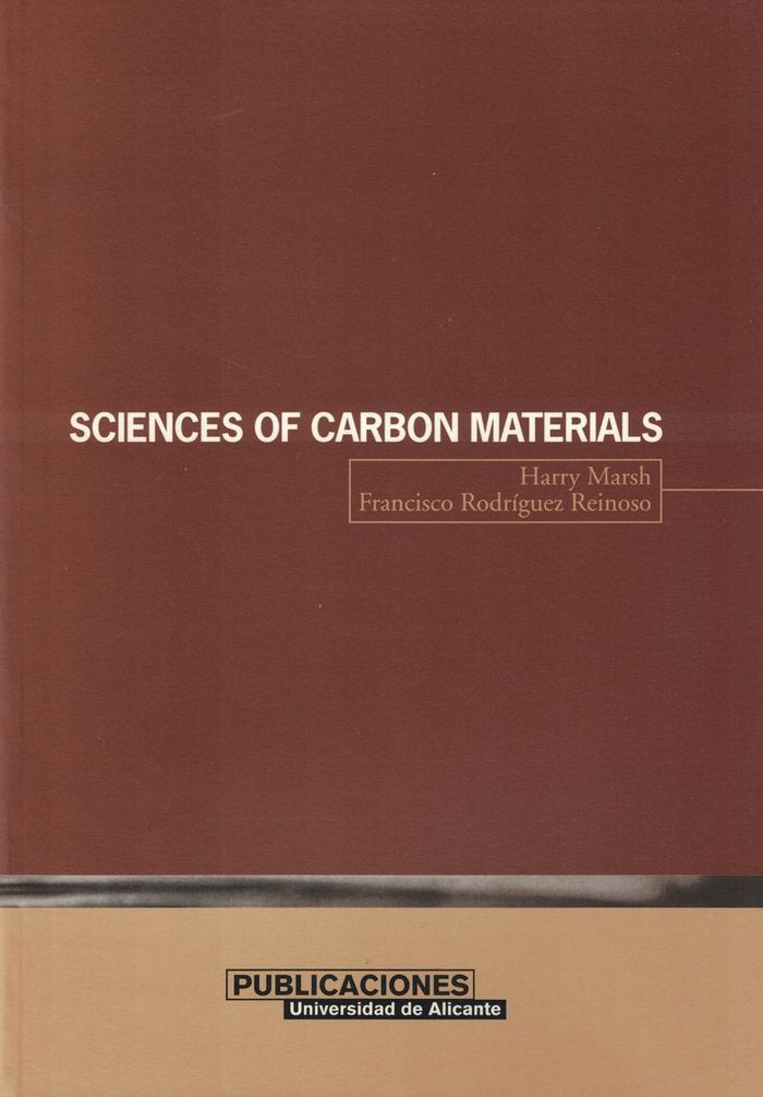 Sciences of carbon materials, de Marsh | portada del libro