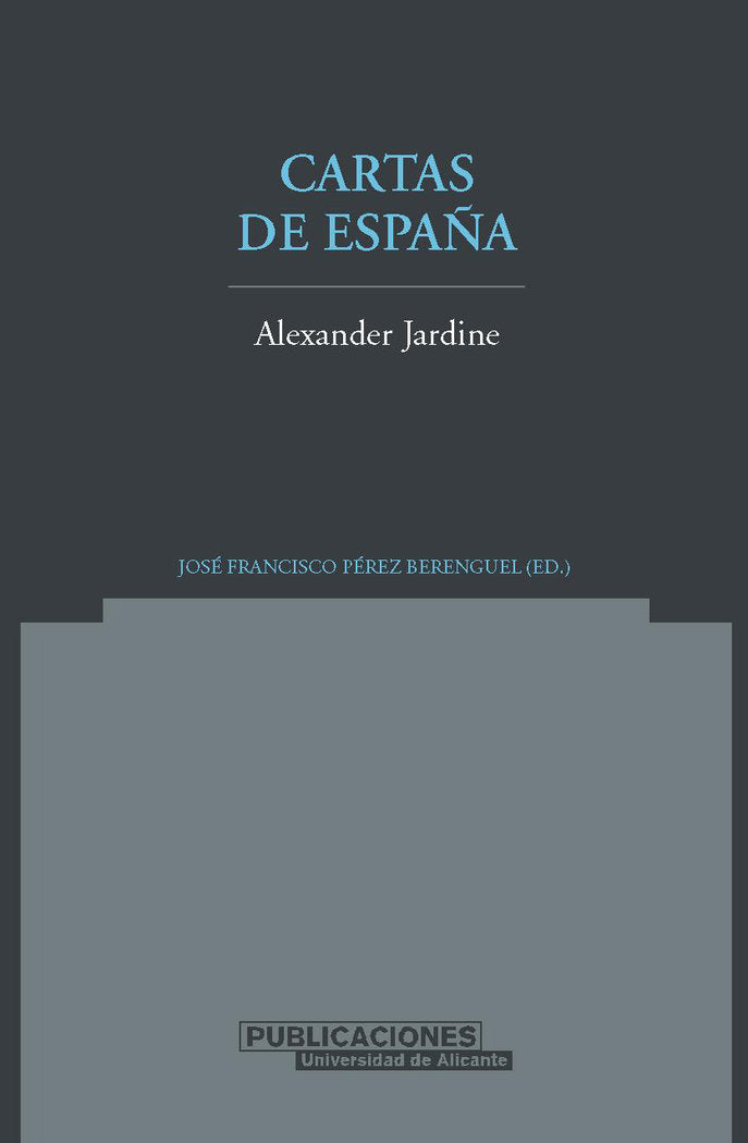 Cartas de España, de Jardine | portada del libro