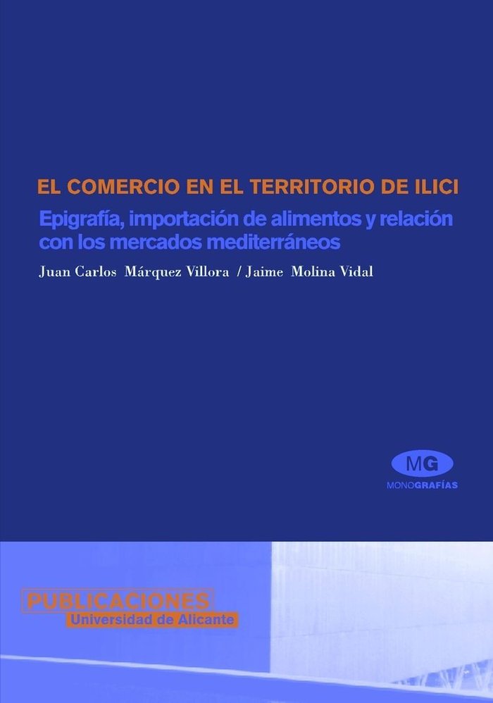 El comercio en el territorio de Ilici, de Márquez Villora | portada del libro