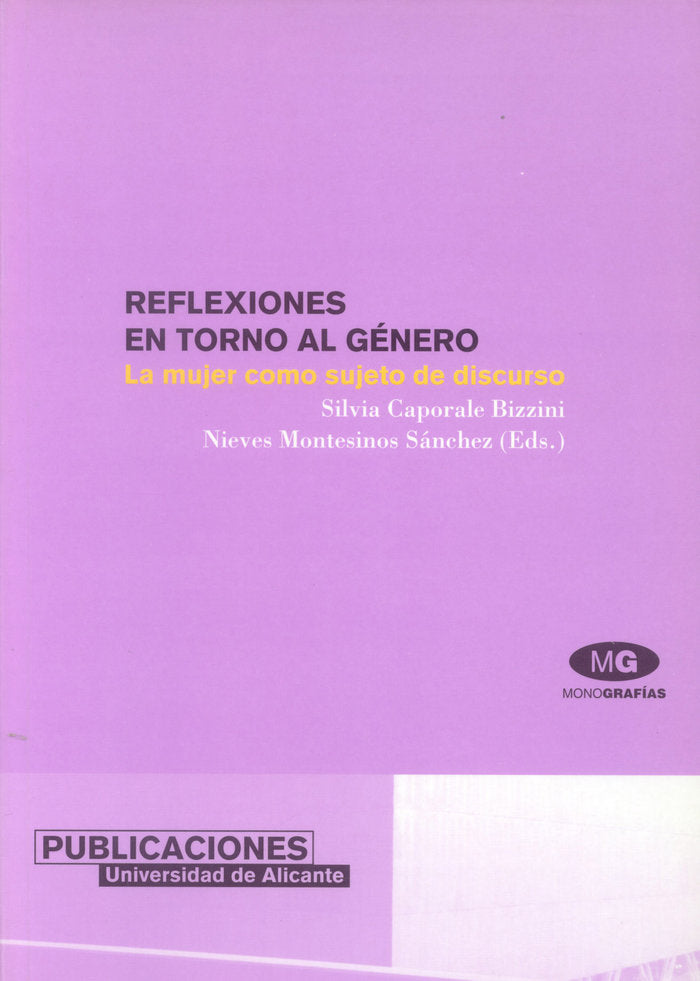 Reflexiones en torno al género | portada del libro