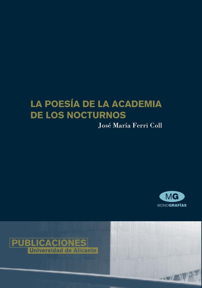 La poesía de la Academia de los Nocturnos, de Ferri Coll | portada del libro