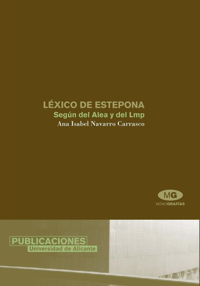 Léxico de Estepona, de Navarro Carrasco | portada del libro